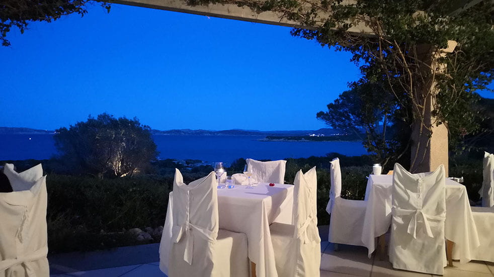 Sardinia travel guide: beach-front restaurant at Hotel Valle Dell'Erica